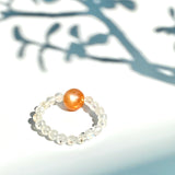 Peach Moonstone Ring