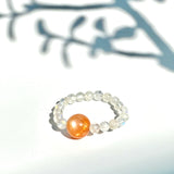 Peach Moonstone Ring